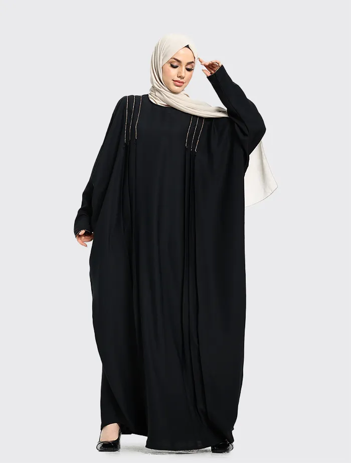 Black Habiba Batwing Abaya